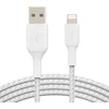 Image de Câble Lightning Tressé 2 M Blanc Belkin