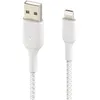Image de Câble tressé - BELKIN - Lightning vers USB-A - 2 m - Blanc