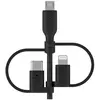 Image de Belkin Câble USB-A vers USB-C, Lightning ou Micro-USB - 1m