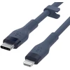 Image de Cbl Silicone Usb-c Ltg 3m Blue Belkin Cbl Silicone Usb-c Ltg