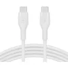 Image de Boost Charge Flex Câble Silicone Usb-c Vers Usb-c (blanc)