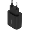Image de Chargeur Mural Usb-c Pd 25w Plastique Mat Noir Prise Eu Belkin