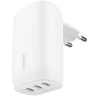 Image de Chargeur Pour Téléphone Mobile Belkin Secteur 3 Ports Usb C 67w, Blanc.