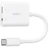 Image de Adaptateur et convertisseur Belkin Adaptateur USB-C + audio 35mm+ recharge blanc