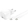 Image de Belkin BOOST CHARGE adaptateur secteur - compact - 24 pin USB-C - 30 Watt - avec cable USB-C (1 m)