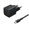 Image de Chargeur Secteur USB-C 25W - Belkin - Noir - Charge Rapide - Câble Inclus - Compatible iPhone/Samsung