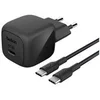 Image de Belkin BOOST CHARGE adaptateur secteur - compact - 24 pin USB-C - 45 Watt - avec cable USB-C (1 m)