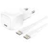 Image de Belkin BOOST CHARGE adaptateur secteur - compact - 24 pin USB-C - 20 Watt - avec cable USB-C (1 m)