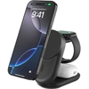 Image de Belkin UltraCharge Socle de Recharge 3-en-1 Aimantée et Pliable avec Qi2 (Noir)