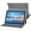Image de Tablette Android 15 New Tablette avec Case 8 RAM+64 ROM Jusquà 128 Go 5+8MP Camera 5000mAh Tablette Bon qualité bas prix