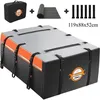 Image de Sac de Toit Voiture - Sailnovo - 610L / 119 x 88 x 52 cm - 1000D PVC - Coffre Toit Pliable - Coffre/Sac de Toit Etanche