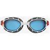 Image de Lunettes de natation Zoggs Predator Small Fit noir blanc rouge