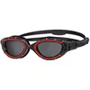 Image de Lunettes de natation Zoggs Predator Flex Polarized Large Fit rouge noir