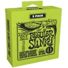 Image de Cordes pour guitare électrique - ERNIE BALL - Regular Slinky - Pack de 3 - Tirant .010-.046 - Nickel filé