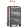 Image de Kono Valise Cabine 54x36.5x21.5cm Valise Rigide Trolley Ultra Légère en ABS+PC Valise de Voyage avec roulettes et Serrure TSA Gris