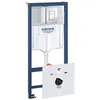 Image de Grohe - Pack WC Bâti-support Rapid SL + Plaque de Commande Skate Cosmopolitan Chrome + Fixations + Set disolation (38528001-1)