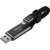 Image de Pny Duo-link 3.0 Lecteur Usb Flash 64 Go Usb Type-a / Lightning 3.2 Gen 1 (3.1 Gen 1) Gris