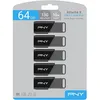 Image de Pack de 5 Clés USB 3.2 - PNY - Attaché X - 64 Go - Jusquà 130 Mo/s