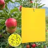 Image de Pièges à Insectes 50 Papier Collant Double Face Jaune Sticky Papiers pour Blanc Feuille de Mouches pour Anti-Insecte Anti Blanc Fe