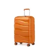 Image de Kono Valise Bagage Cabine 55x40x20cm Rigide Polypropylène Léger Portable Valise de Voyage à 4 roulettes et Serrure TSA 39L Orange