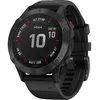 Image de Garmin fenix 6 Pro - 47 mm - noir - montre de sport avec bracelet - silicone - noir - taille du poignet : 125-208 mm - affichage 1.3" - 32 Go - Bluetooth, Wi-Fi, ANT+ - 60 g en occasion ou reconditionné