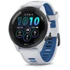 Image de Montre GPS connectée - GARMIN - Forerunner 265 - 46 mm (1 3) - Blanche avec bracelet en silicone blanc/bleu