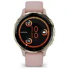 Image de Montre GPS connectée - GARMIN - Venu 3S - 30 4mm (1 2) - Acier Soft Gold boîtier rose et bracelet en silicone rose