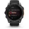 Image de Montre Connectée Garmin Fenix8 Amoled 51mm Acier, Gray Avec Bracelet Noir