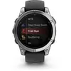Image de Montre connectée Garmin fenix E AMOLED 47mm Acier Silver avec bracelet Graphite