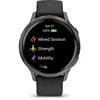 Image de Montre GPS connectée - GARMIN - Venu 4 - 41 mm (1 2) - Gray avec Bracelet en silicone noir