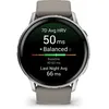 Image de Montre GPS connectée - GARMIN - Venu 4 - 45 mm (1 4) - Silver avec bracelet en silicone gris