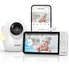 Image de ieGeek 2.5K Babyphone Camera avec Veilleuses Colorées 5.5 Camera Bebe avec AppDétection Docclusion des Visages&MouvementsSuivi