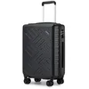 Image de Supercase Valise de Voyage Rigide Cabine 64.5x42.5x25.5cm Soute 4 roulettes avec Serrure TSA Valise Résistante et Pratique Noir