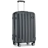Image de Kono Valise de Voyage Grande 77x49.5x30cm avec roulettes Rigide ABS + PC Bagage Approuve par Plus De 30 Compagnies Aeriennes Gris