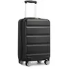 Image de Kono Valise Grande 75x48x30cm Bagage Valise de Voyage ABS+PC Rigide Ultra Légère Trolley avec 4 roulettes et Serrure à TSA Noir