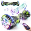 Image de Hoverboard Enfant 6-12 Ans 65 Bluetooth LED   Auto-Équilibrage   Cadeau Idéal   70 kg Max   Tout Terrain   Vert & Gris
