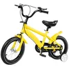 Image de Vélo pour enfants 14 Pouces (Jaune) - Pratique du Vélo pour Enfants - OUKANING - Avec Roues Auxiliaires Amovibles - VELO ENFANT 14
