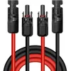 Image de ALLPOWERS Câble dextension solaire 2 mm² rouge/noir IP67 étanche - connecteur compatible