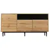 Image de Buffet 3 porte(s) 0 tiroir(s) - 160 cm naturel mdf buffet bois clair