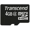 Image de Transcend - carte memoire flash - 4 Go - micro SDHC