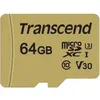 Image de Carte SD 64GB UHS-I U3 microSD - TRANSCEND - 500S - Video Class V30 - Class10