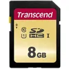 Image de Carte SD 8GB UHS-I U1 TRANSCEND 500S - Class10 - Jusquà 95 Mo/s - Garantie limitée 5 ans