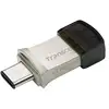 Image de Transcend Jetflash 890 Lecteur Usb Flash 128 Go Usb Type-a / Usb Type-c 3.2 Gen 1 (3.1 Gen 1) Noir, Argent