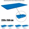 Image de Bâche de piscine rectangulaire - Couverture De Piscine Rectangulaire - Housse de protection pour piscine (bleu)