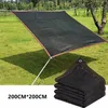 Image de Filet dombrage noir voile dombrage carré filet dombrage artisanal à 6 broches 2M*2M noir