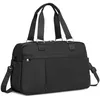 Image de Sac de Voyage 24x28x43cm Grande Capacité Valise de Voyage Léger Bagage Cabine avec Bandoulière pour Ryanair Sport & Gym   Noir