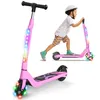 Image de Trottinette électrique enfant âge 6-8-10 Ans Seul 5.5 kg Hauteur ajustable Cadeau pour Enfant et Ados Rose