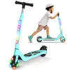Image de Trottinette électrique enfant âge 6-8-10 Ans Seul 5.5 kg Hauteur ajustable Cadeau pour Enfant et Ados Vert