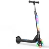 Image de Trottinette électrique enfant 6-10 Ans max 10km/h18V/2.6Ahnéons colorés Hauteur Réglables Cadeau idéal Noir