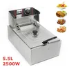 Image de Friteuse Electrique 55L - Friteuse 25KW en Acier Inoxydable - avec panier à friture - Commercial pour Restaurant